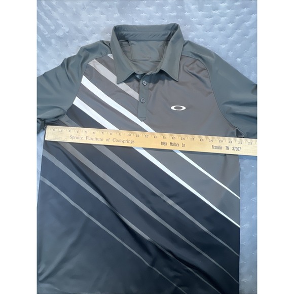 Oakley Polo Shirt Men's XL Dark Green Golf Performance‎ - Picture 6 of 8